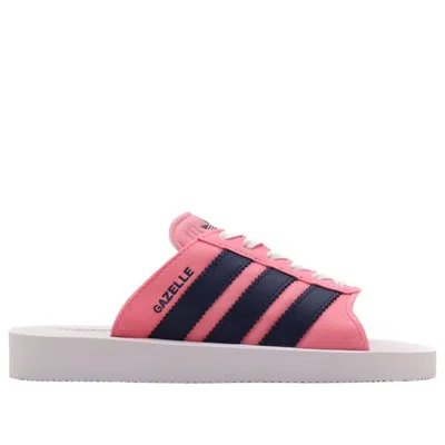 Adidas Originals (wmns) Adidas Gazelle Beach Slides 'pink Dark Blue'