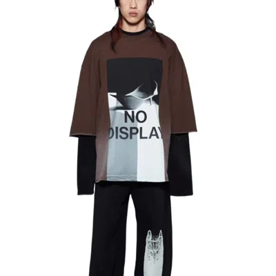 A-cold-wall* No Display Oversized T-shirt 'brown'