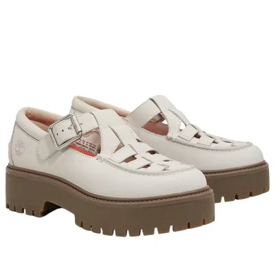 Timberland (wmns)  Stone Street Platform Buckle 'beige Natural Nubuck' In White