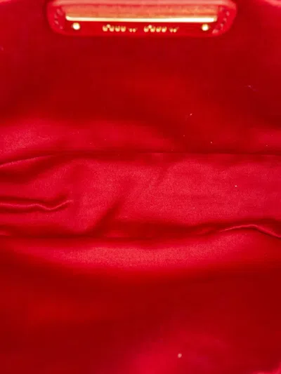 Pre-owned Miu Miu 2010-2025 Matelasse Leather Belt Bag In Red