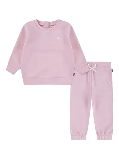 Levi's Logo-detail Tracksuit Set In Pink