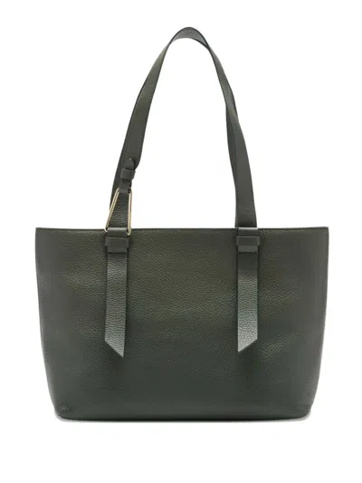 Coccinelle Malory Textured Tote Bag In Green