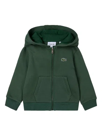 Lacoste Logo-detail Hooded Tracksuit Set In Multi