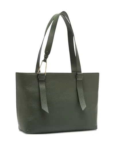 Coccinelle Malory Textured Tote Bag In Green