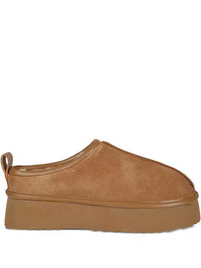 Hoor Mars Platform Mules In Brown