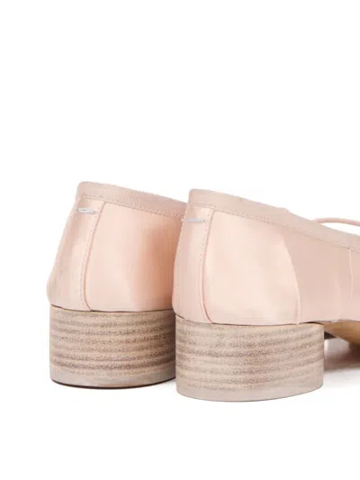 Maison Margiela 30mm Ballerina Pumps In Pink