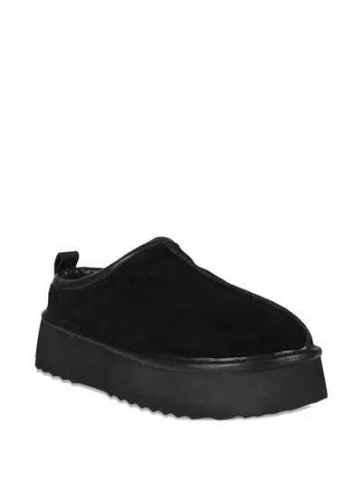 Hoor Mars Platform Mules In Black