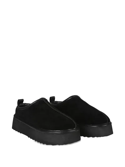 Hoor Mars Platform Mules In Black
