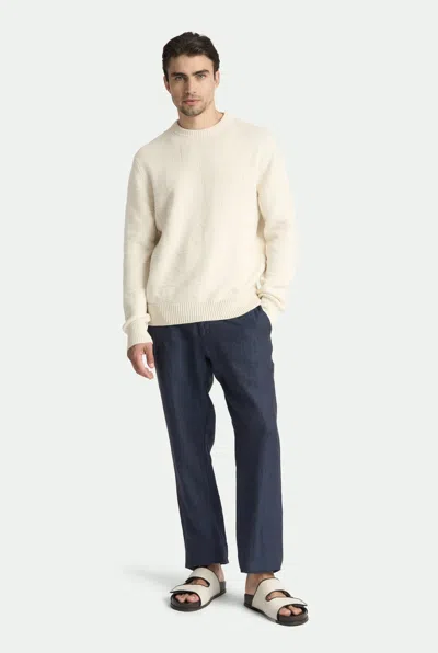 Malo Linen Trousers In Blue