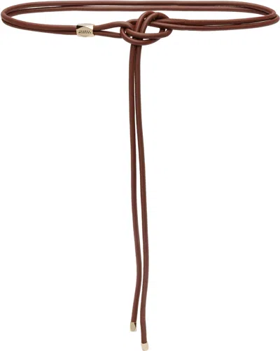 Isabel Marant Brown Silvia Belt In Brown