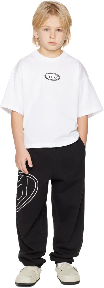 Diesel Kids White Tixan T-shirt In White