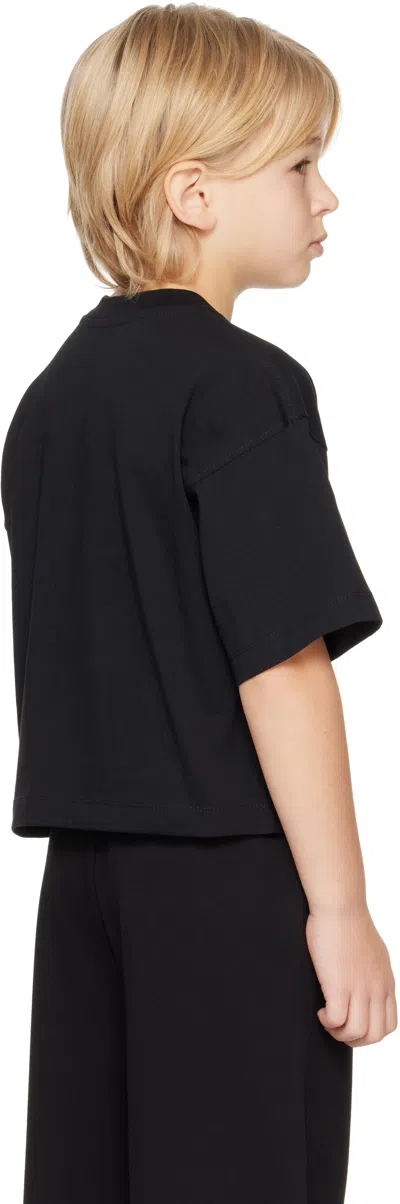 Diesel Kids Black Tixan T-shirt In Black