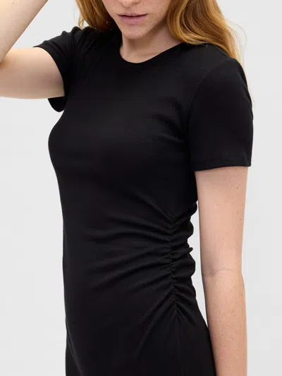 Gap Factory Ribbed T-shirt Maxi Dress In Black