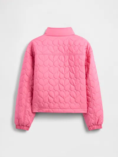 Gap Factory Kids Relaxed Quilted Jacket In Pink