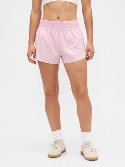Gap Factory Gapfit 3" Mid Rise Runaround Shorts In Pink