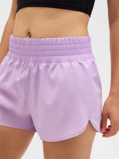 Gap Factory Gapfit 3" Mid Rise Runaround Shorts In Purple