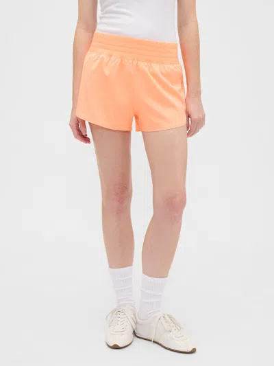 Gap Factory Gapfit 3" Mid Rise Runaround Shorts In Orange