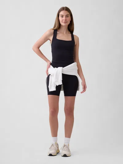 Gap Factory Gapfit Studio Recycled Squareneck Brami In Black