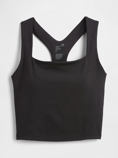 Gap Factory Gapfit Studio Recycled Squareneck Brami In Black
