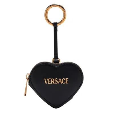 Versace Tag Nappa Coin Pouch In Multi