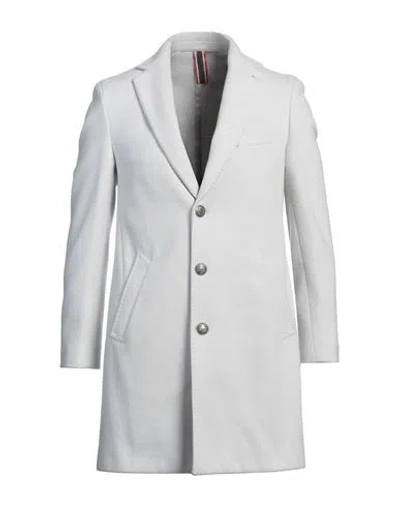 Mulish Man Coat Light Grey Size 44 Polyester In White