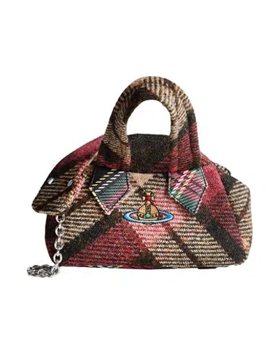 Vivienne Westwood Archive Mini Handbag Woman Handbag Dark Green Size - Wool In Green