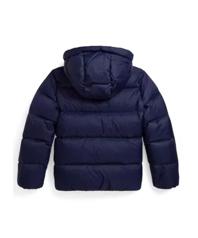 Ralph Lauren Long-sleeved Down Jacket In Black
