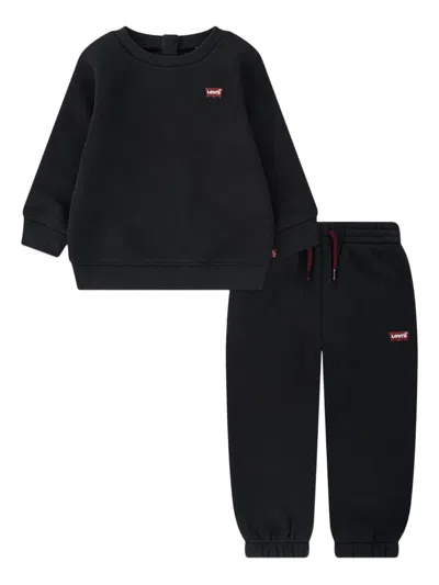 Levi's Logo-patch Tracksuit Set In Black