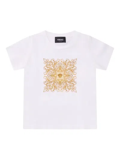 Versace Graphic-print T-shirt In White