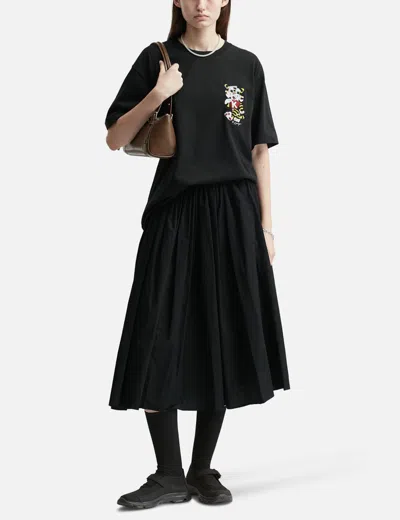 Kenzo Wild Tiger Motif Embroidered On The Chest Oversized T-shirt In Black