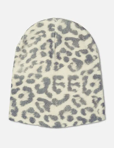 Yeel Leopard Pattern Beanie In Neutral