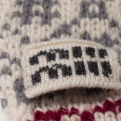Miu Miu Wool And Cashmere Gloves In Multi