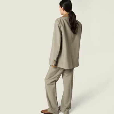 Miu Miu Kid Mohair Pants In Green