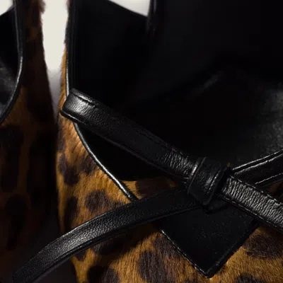 Miu Miu Printed Leather Slingback Pumps With Bow In Blue