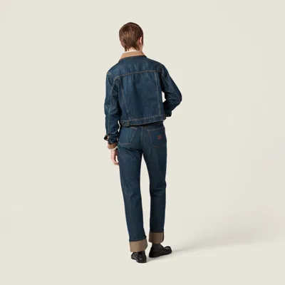 Miu Miu Five-pocket Denim Jeans In Blue