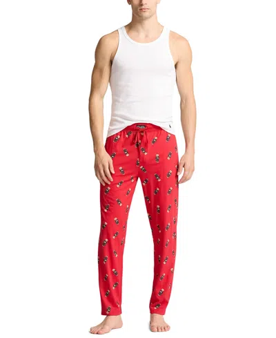 Polo Ralph Lauren Men's Rib Waistband Knit Bear Pajama Pants