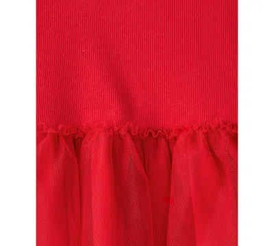 Carter's Girls Toddler 2t-5t 2-piece Valentine's Day Long-sleeve T-shirt And Leggings Set In Red