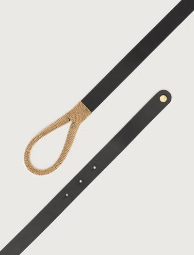 Orciani Belts Golden In Black