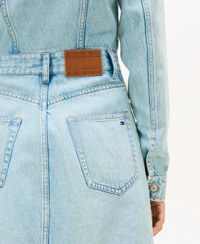 Tommy Jeans Women's Mini Trucker Denim Dress In Blue