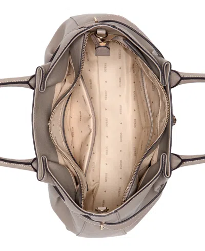 Guess Yesba Girlfriend Large Satchel Bag In Brown