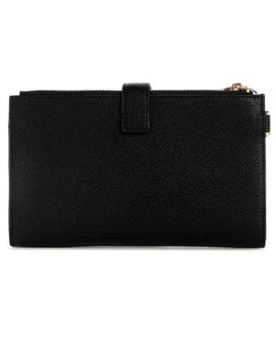 Guess Yesba Double-zip Organizer Wallet In Black