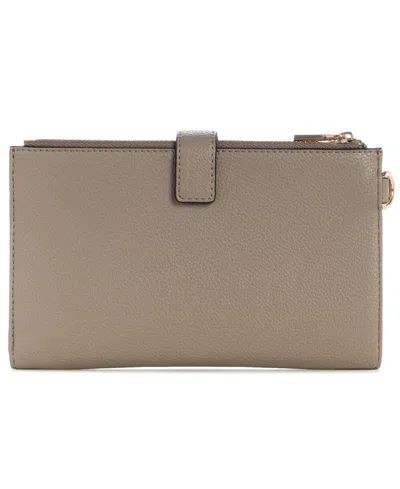 Guess Yesba Double-zip Organizer Wallet In Brown