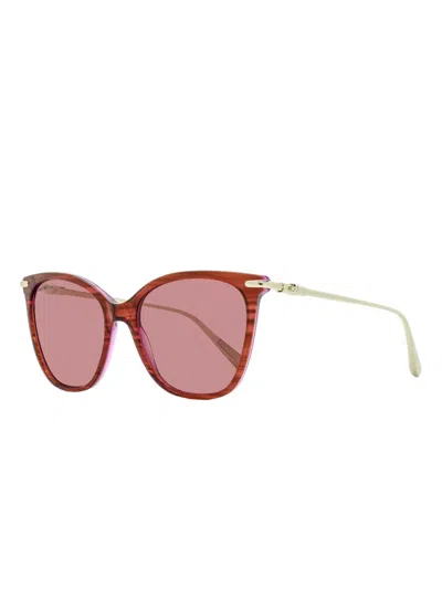 Longchamp 757 Square-frame Sunglasses In Red