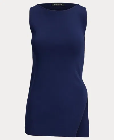 Ralph Lauren Women's Rib-knit Sleeveless Sweater In Blue