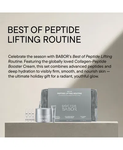 Babor 5-pc. Peptide Lifting Routine Skincare Set In Gray
