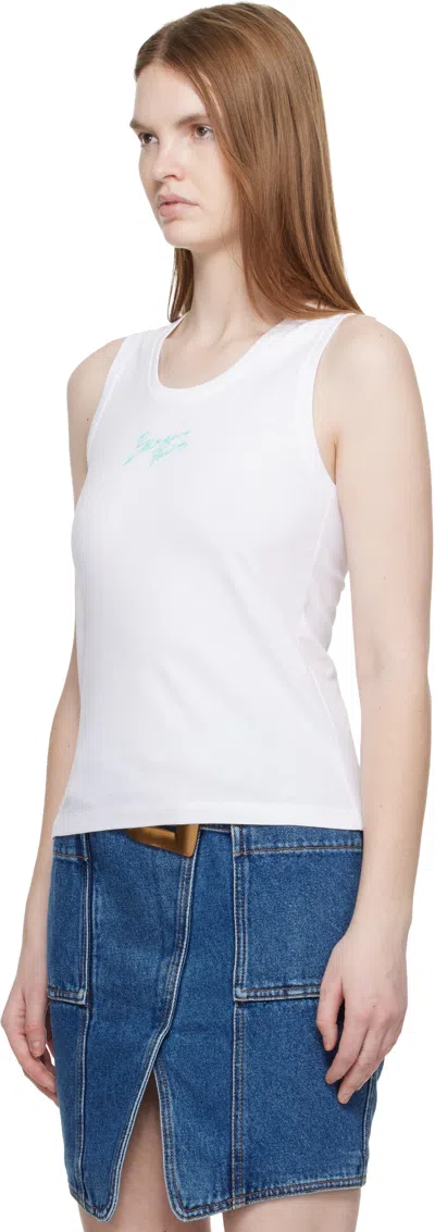 Balmain Logo-print Tank Top In White