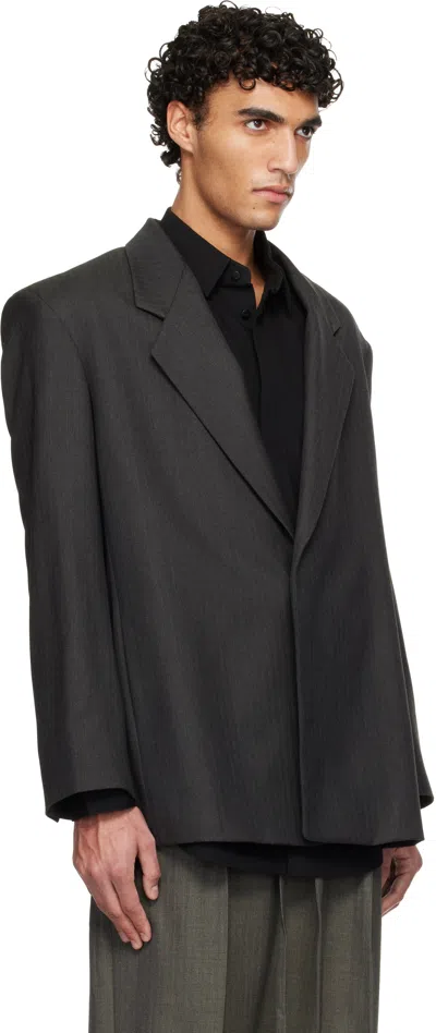 Fear Of God Tailored Single Button Blazer With Notched Lapel In Black