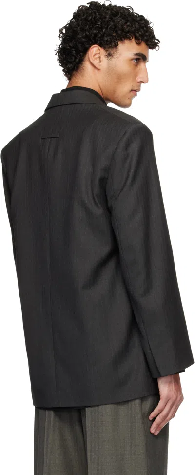 Fear Of God Tailored Single Button Blazer With Notched Lapel In Black