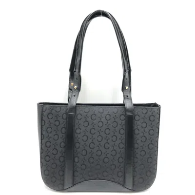 Pre-owned Celine Black C Macadam Canvas Tote Women's Bag ()
