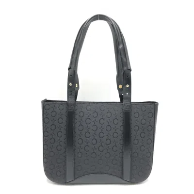 Pre-owned Celine Black C Macadam Canvas Tote Women's Bag ()